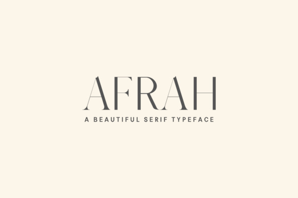 Afrah Family: Elegant Typography for Creative Projects