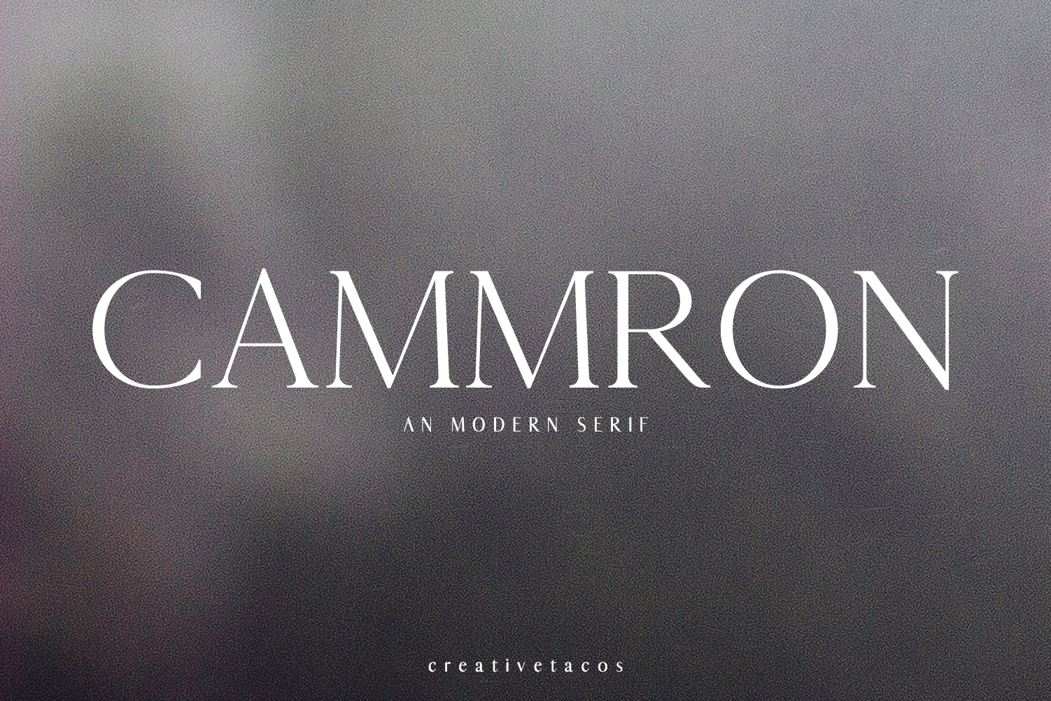 Cammron: A Modern Serif Font for Creative Design