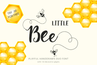 Discover the Charm of Little Bee Duo: A Versatile and Adorable Font Set