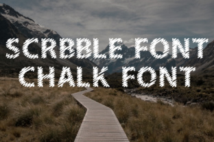 Dusker Scribble: A Chalk-Effect Font for Creative Expression
