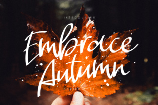 Embrace Autumn: A Beautiful Handwritten Font for Elegant Design