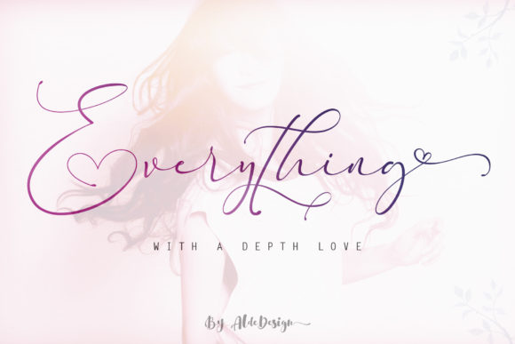 Everything: A Stylish Calligraphy Font