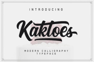 Kaktoes: A Versatile Lettering Font for Creative Projects