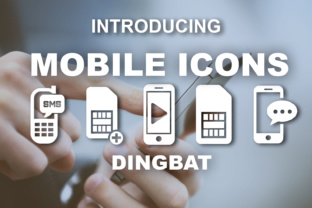 Mobile Icons: A Versatile Dingbats Font for Modern Design