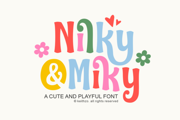 Nilky Miky: A Whimsical Display Font for Creative Expression