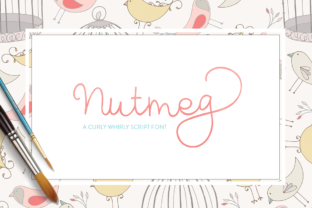 Nutmeg Script: A Curly, Elegant Hand-Drawn Font for Creative Projects