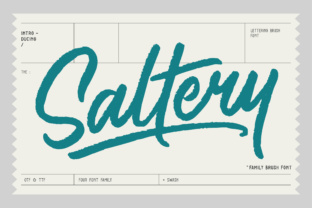 Saltery: A Modern Brush Font for Creative Workflows