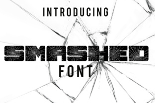 Smashed: A Bold Textured Font for Creative Expression