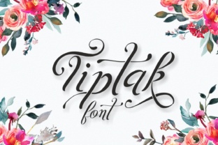 Tiptak: A Script Font for Romance and Elegance